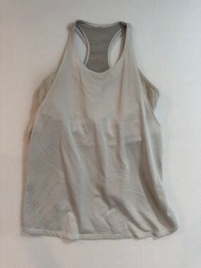 lululemon athletica Light Beige Mesh Racerback Tank